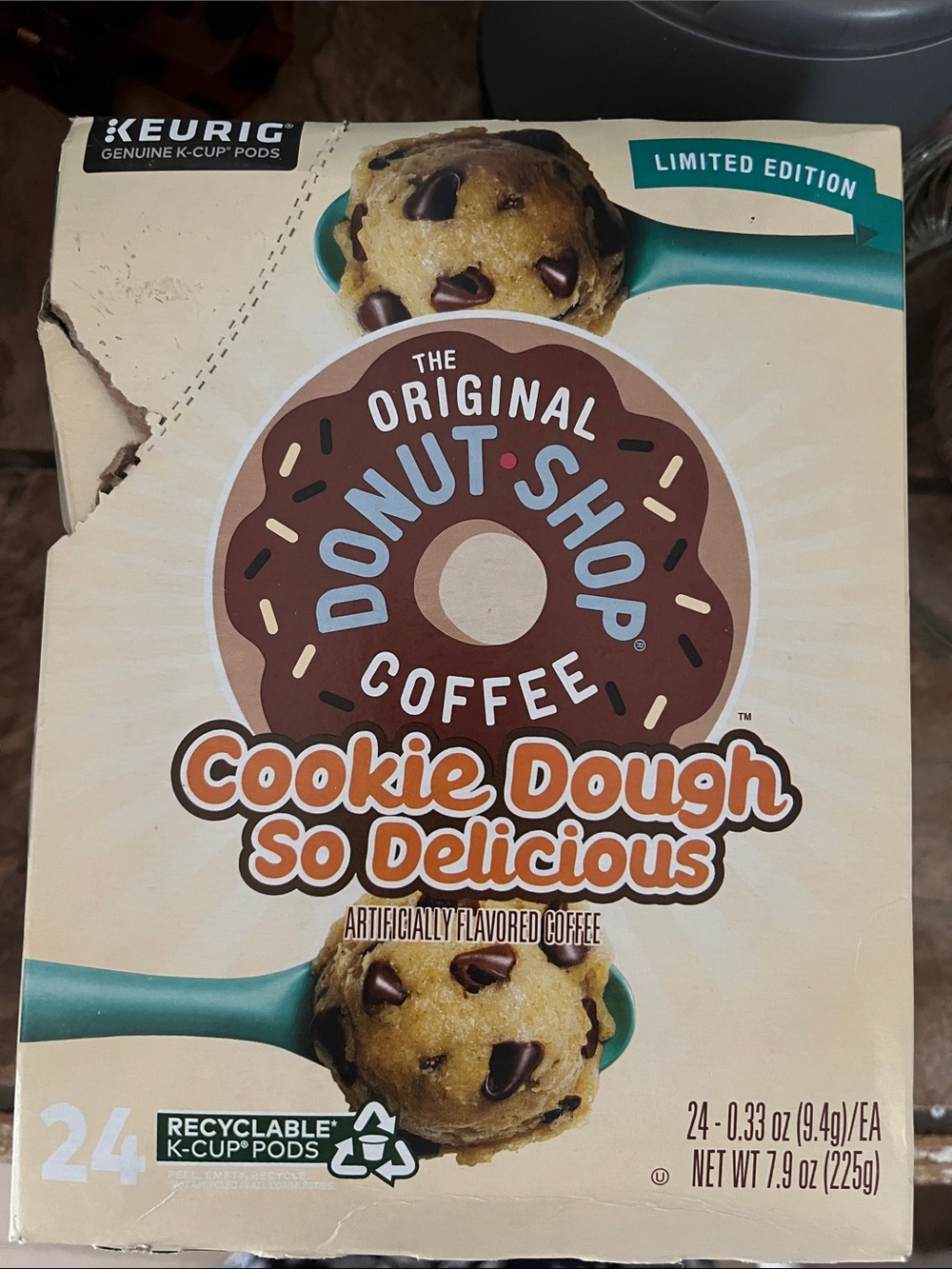 The Original Donut Shop Coffee Cookie Dough So Delicious